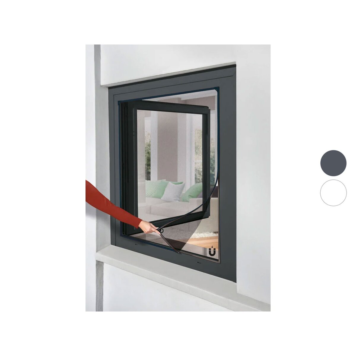 110 130 Livarno - B-Ware, 10,99 Insektenschutzfenster, Home magnetisch, x cm €