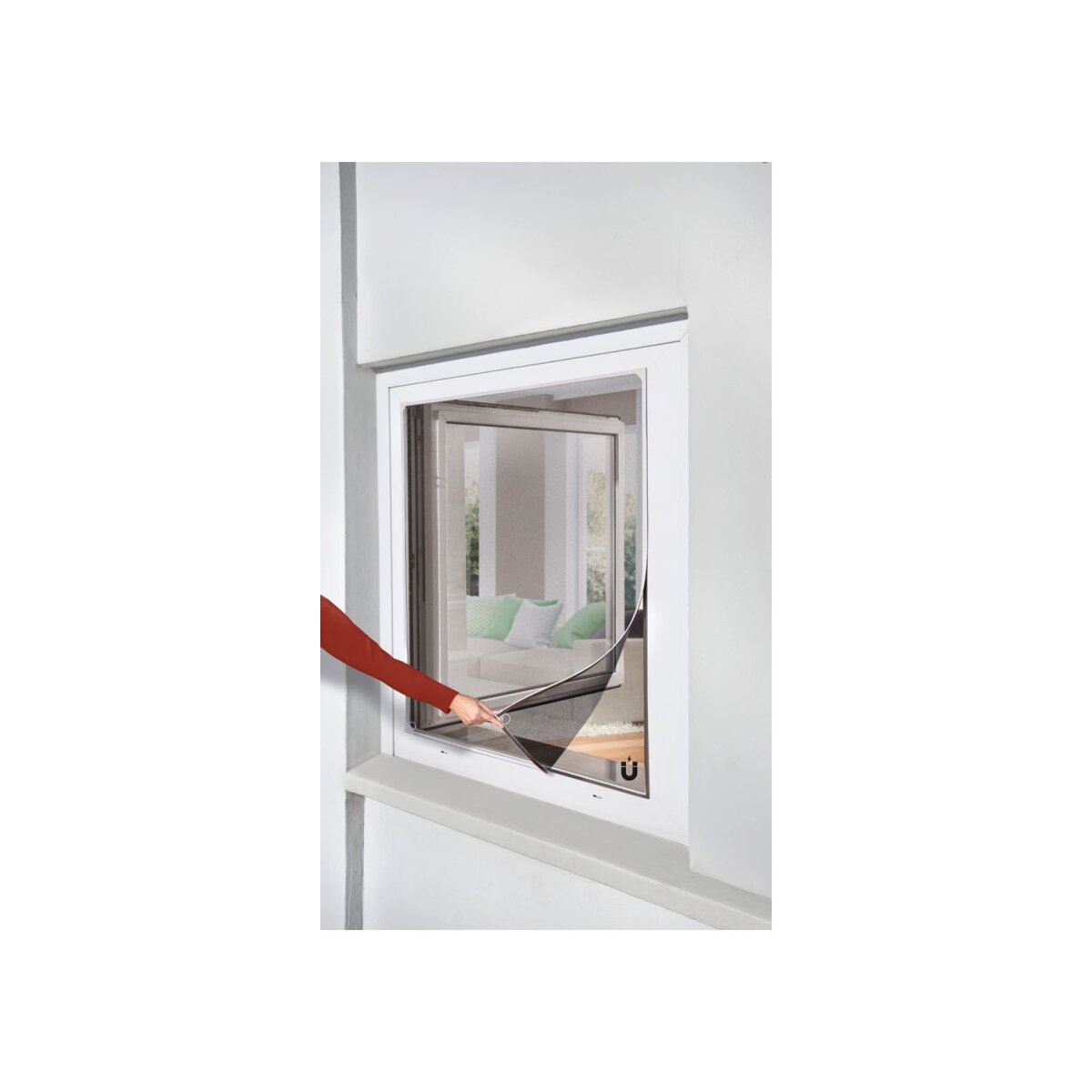 Livarno Home Insektenschutzfenster, magnetisch, 110 x 130 cm - B-Ware,  10,99 €