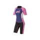 Mistral Damen Neoprenanzug, kurz, mit Reißverschluss am Rücken, schwarz/lila/pink (pink, L) - B-Ware sehr gut