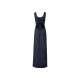 ESMARA® Damen Kleid, mit tiefen Seitenschlitzen, marine, L (44/46) - B-Ware sehr gut