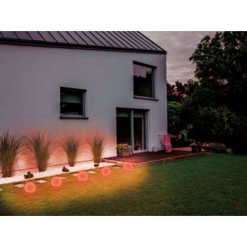 Livarno Home LED Bodenlichterkette, 5er, dimmbar, Zigbee Smart Home, Kugel - B-Ware sehr gut