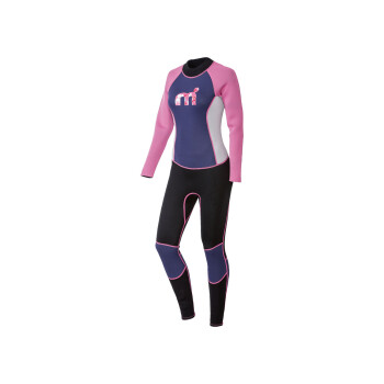 Mistral Damen Neoprenanzug mit Reißverschluss am Rücken, schwarz/lila/pink - B-Ware