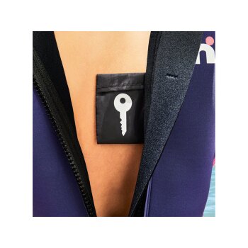 Mistral Damen Neoprenanzug mit Reißverschluss am Rücken, schwarz/lila/pink - B-Ware