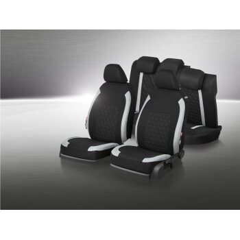 ULTIMATE SPEED® Autositzbezug, Sport, 14-teilig (grau/schwarz) - B-Ware sehr gut