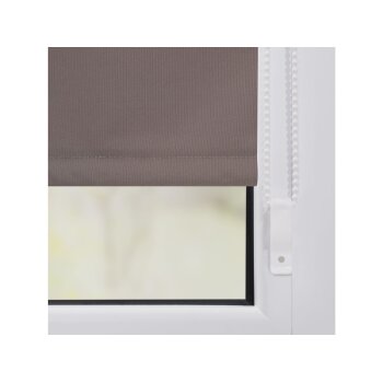 Lichtblick Klemmfix Thermo-Rollo, blickdicht, wärmeisolierend, Montage ohne Bohren, 90 x 150 cm, taupe - B-Ware neuwertig