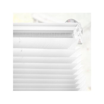 Lichtblick Dachfenster Plissee »Haftfix«, mit Saugnäpfen, stufenloses Verstellen, Weiß, 59,3 cm, 122 cm - B-Ware neuwertig