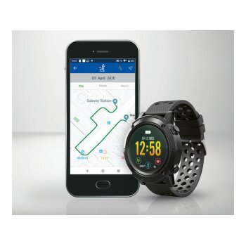 SILVERCREST® Fitness-Smartwatch SSG500A1, mit GPS - B-Ware sehr gut