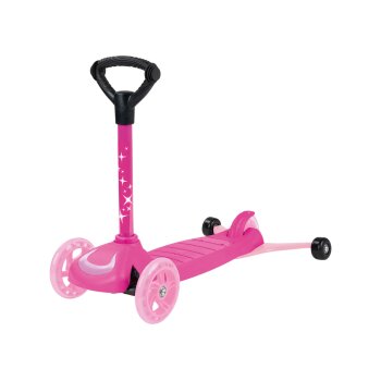 Playtive 4-in-1 Kleinkinder Scooter, mit höhenverstellbarem Sattel (Pink) - B-Ware sehr gut