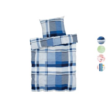 LIVARNO home Seersucker-Bettwäsche, 135 x 200 cm -...