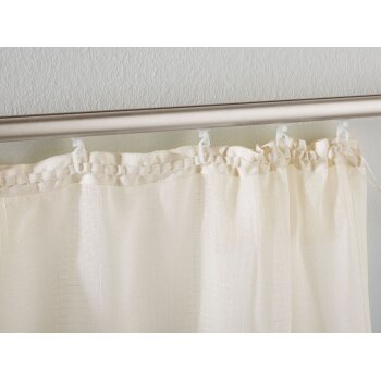 LIVARNO home Vorhangschal, in Leinenoptik, 135 x 265 cm, 2er-Set (Weiß) - B-Ware sehr gut