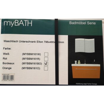 myBATH Waschtisch Unterschrank Elton 796x480x400mm...