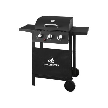 GRILLMEISTER Gasgrill, 3 Brenner, 9 kW, mit 2 Garzonen -...