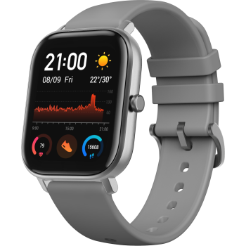Amazfit GTS Smartwatch - mit Herzfrequenz-Messung, grau - B-Ware neuwertig