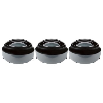 ERNESTO® Mikrowellenschüsseln, doppelwandig, 3er Set (grau) - B-Ware sehr gut