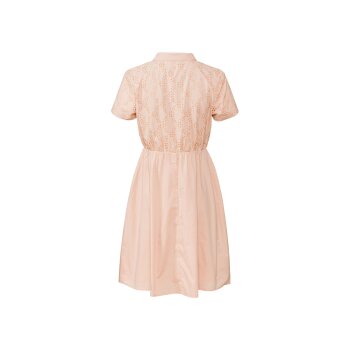 esmara Damen Midi-Kleid, sommerlich leicht, mit Lochstickerei - B-Ware