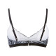esmara Damen Bikini Oberteil, mit verstellbaren Trägern, gemustert/schwarz/weiß - B-Ware