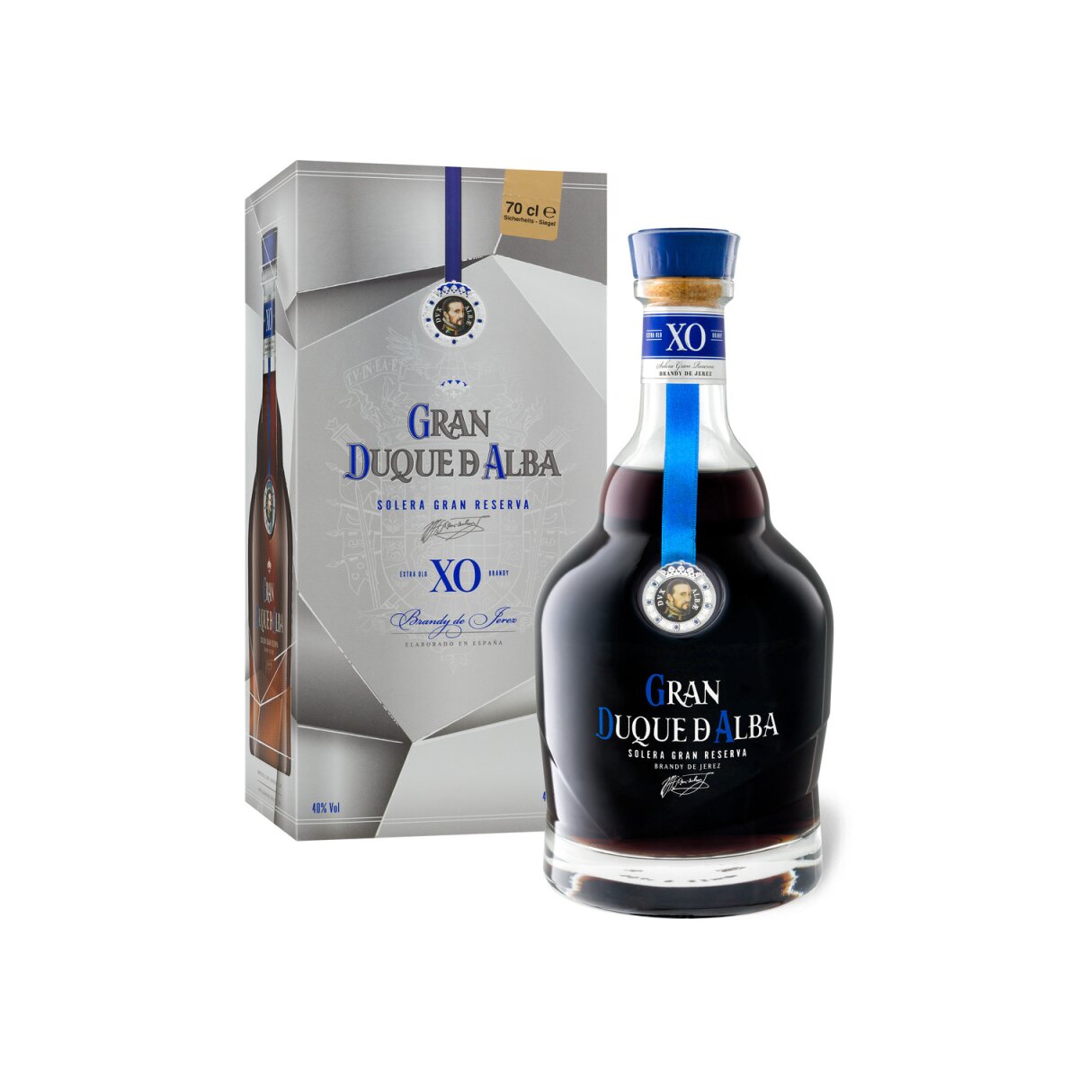 GRAN DUQUE Geschenkbox Solera € de Gran Reserva d\'Alba 34,99 Vol, XO mit 40% Jerez Brandy
