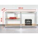 PARKSIDE® Schwerlastregal, verzinkter Stahl, 180 x 90 x 45 cm - B-Ware sehr gut