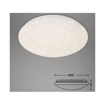 Briloner CCT LED Deckenleuchte Sternenhimmel, mit Nachtlichtfunktion, Ø 38 cm - B-Ware neuwertig