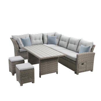 greemotion Lounge-Set Malia, grau - B-Ware sehr gut