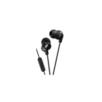JVC In-Ear Kopfhörer mit Mikrofon HA-FR15, schwarz -...