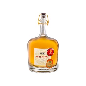 Poli Grappa Cleopatra Moscato Oro mit Geschenkbox 40% Vol
