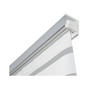 LIVARNO home Duschrollo, 100 x 250 cm, mit praktischen Seitenzug (Streifen) - B-Ware sehr gut