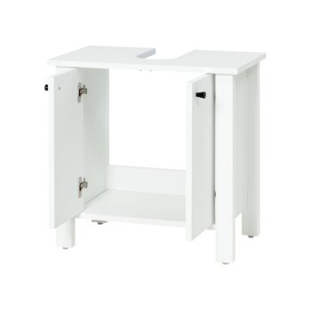 LIVARNO home Waschbeckenunterschrank »Stockholm« Landhaus, weiß - B-Ware Transportschaden