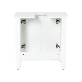 LIVARNO home Waschbeckenunterschrank »Stockholm« Landhaus, weiß - B-Ware Transportschaden