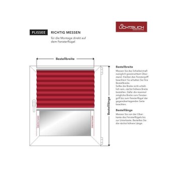Lichtblick Klemmfix Plissee, stufenloses Einstellen,...