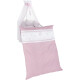 roba Kinderbettgarnitur Glücksengel rosa, 4-tlg Set mit Bettwäsche 100 x 135 cm, Nestchen & Himmel - B-Ware neuwertig