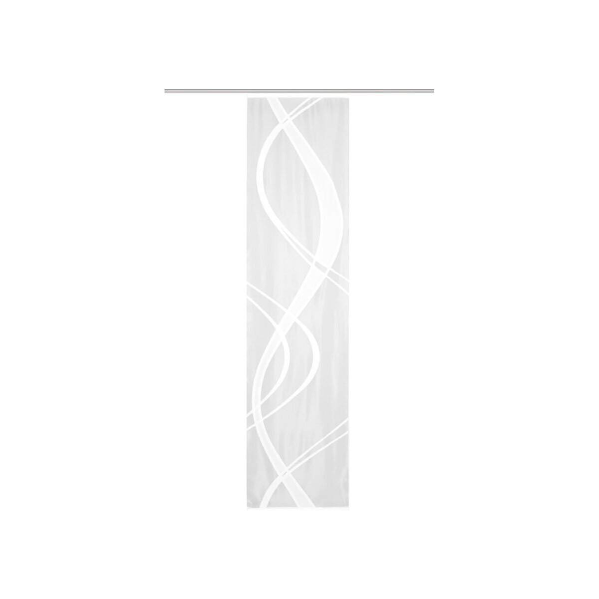 Jacquard Wohnideen - 12,99 transparent B-Ware, »TIBASO«, aus € weißer Home Wirkware, Schiebevorhang