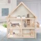 roba Puppenhaus inkl. Möbel & Puppen, Holz natur - B-Ware sehr gut
