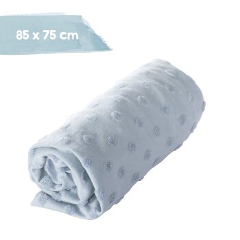 roba Organic Spannbezug für Wickelauflagen Lil Planet, 85 x 75 cm, hellblau - B-Ware sehr gut
