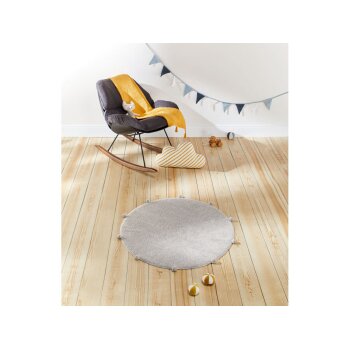 LIVARNO home Kinder Teppich, aus reiner Baumwolle (rund) - B-Ware sehr gut
