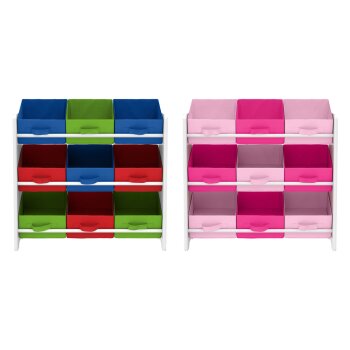 LIVARNO home Aufbewahrungsregal, mit 9 herausnehmbaren...