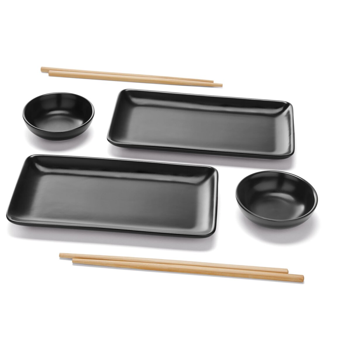 ERNESTO® Sushi-Set, Porzellan, mit Bambusstäbchen - B-Ware, 10,99 € | Küchenhelfer