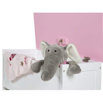 roba Spielzeugkiste, aus MDF, multifunktionell als Bank, 30 cm Sitzhöhe (Krone) - B-Ware sehr gut