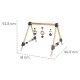 roba Spieltrapez, Aktivcenter mit Spiel- & Greiftrainer, Holz, ca. 42,5 x 61 x 44,5 cm - B-Ware sehr gut