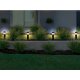 LIVARNO home LED Solar-Bodengartenleuchte, manuell ausschaltbar, 4er Set - B-Ware