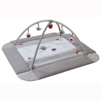 roba Adam & Eule Babynest, grau weiß mit...