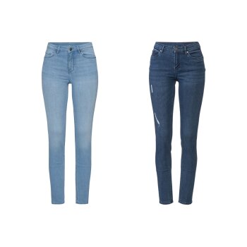 esmara® Damen Jeans, Super Skinny Fit, mit normaler...