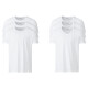 LIVERGY Herren T-Shirt, 3 Stück, körpernah geschnitten, weiß - B-Ware