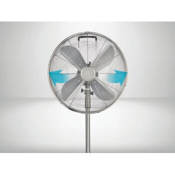 SILVERCREST® Standventilator »SSVM 40 B2«, aus Metall, mit breitem Fuß (Nickel gebürstet) - B-Ware sehr gut