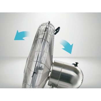 SILVERCREST® Standventilator »SSVM 40 B2«, aus Metall, mit breitem Fuß (Nickel gebürstet) - B-Ware sehr gut