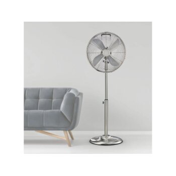SILVERCREST® Standventilator »SSVM 40 B2«, aus Metall, mit breitem Fuß (Nickel gebürstet) - B-Ware sehr gut