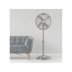 SILVERCREST® Standventilator »SSVM 40 B2«, aus Metall, mit breitem Fuß (Nickel gebürstet) - B-Ware sehr gut