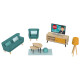 Playtive Holz Miniaturmöbel- und Puppen-Set, Modell 2022 - B-Ware