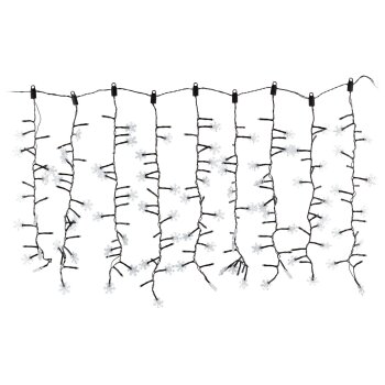 LIVARNO home LED-Lichtervorhang, 440 LEDs (Schneeflocke/kaltweiß) - B-Ware sehr gut