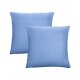 Biberna Feinjersey Kissenhülle, Doppelpack (blau, 80x80) - B-Ware sehr gut